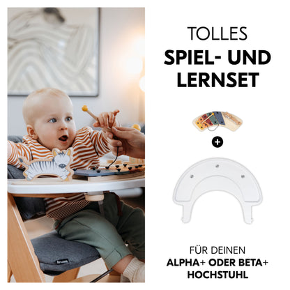 Alpha Play Music Set - Zebra - White
