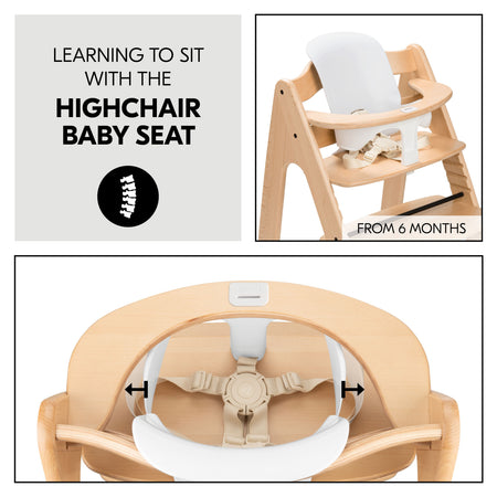 Learning to sit with the Highchair Baby Seat