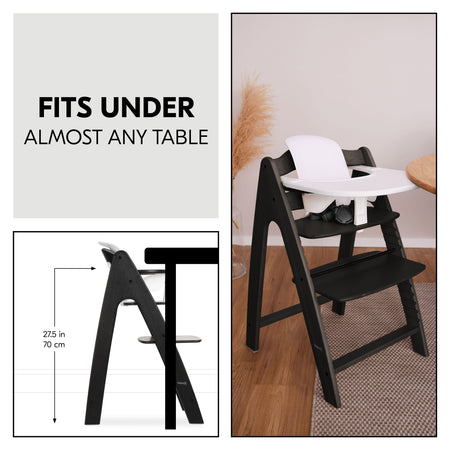 Fits under almost any table