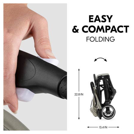 Easy travel with foldable, light stroller