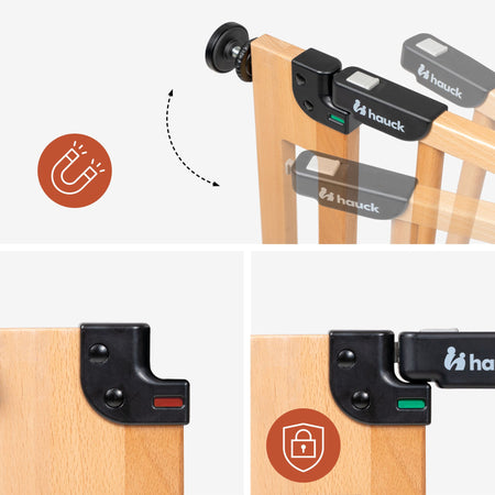 Magnetic closing function – one push is enough
